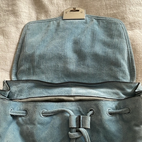 Rag & Bone Field Backpack blue suede backpack. Used - Picture 7 of 9